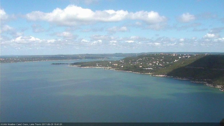 Lake Travis webcam, June 29, 2017 9:55 AM CT