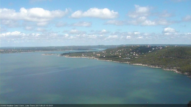 Lake Travis webcam, June 29, 2017 10:05 AM CT