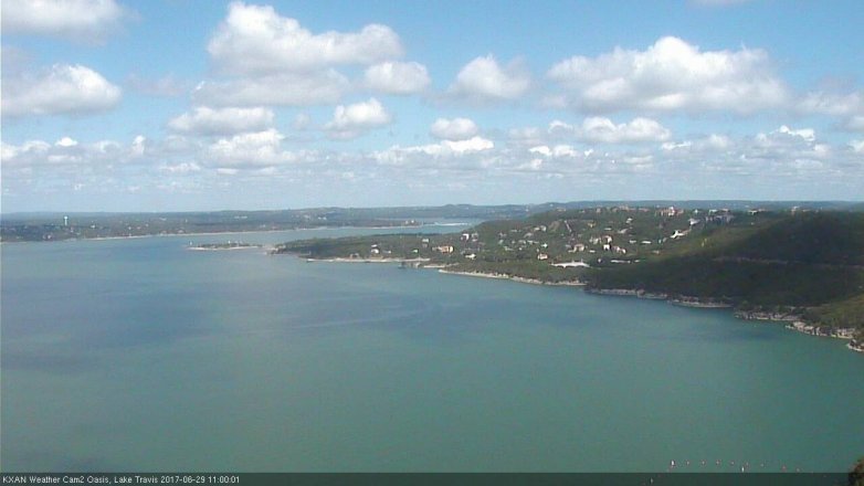 Lake Travis webcam, June 29, 2017 10:20 AM CT