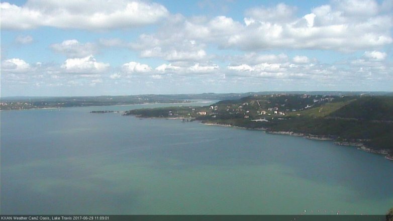 Lake Travis webcam, June 29, 2017 10:30 AM CT