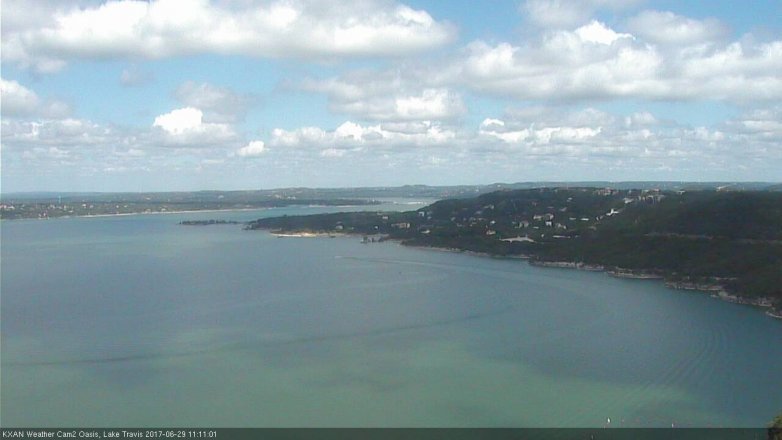 Lake Travis webcam, June 29, 2017 10:40 AM CT