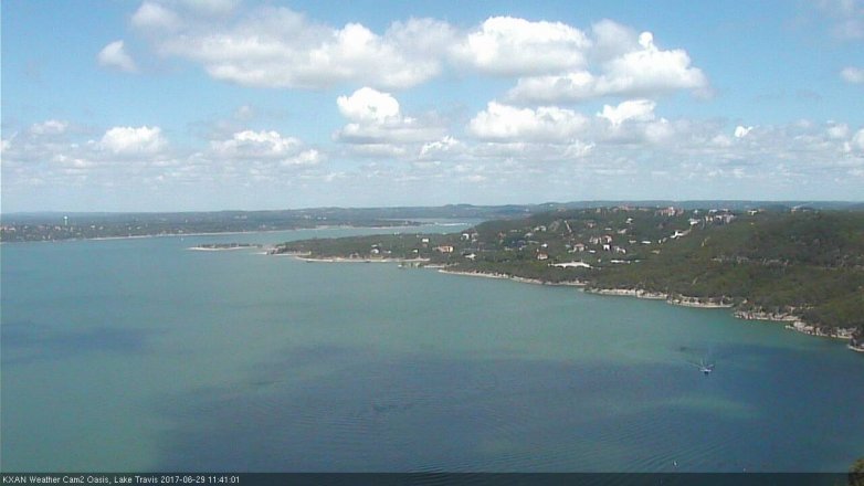 Lake Travis webcam, June 29, 2017 10:55 AM CT