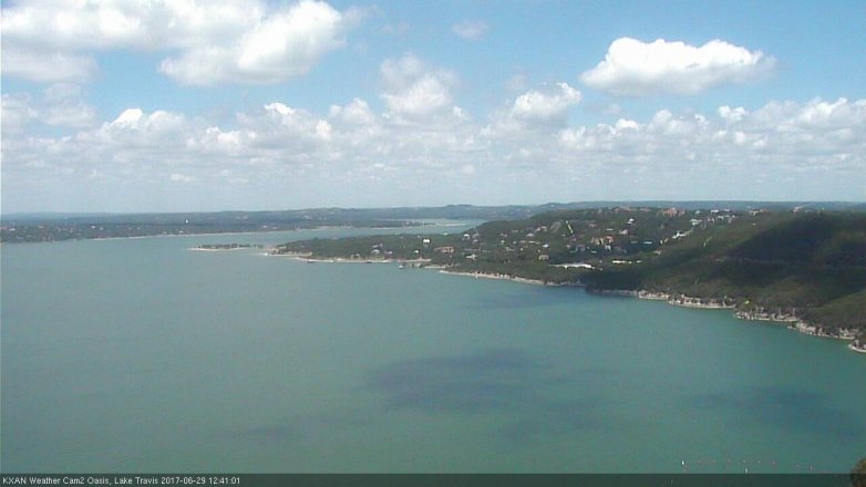 Lake Travis webcam, June 29, 2017 11:45 AM CT