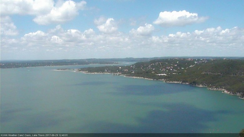 Lake Travis webcam, June 29, 2017 12:00 PM CT