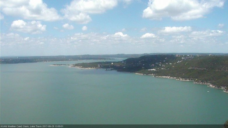 Lake Travis webcam, June 29, 2017 12:20 PM CT