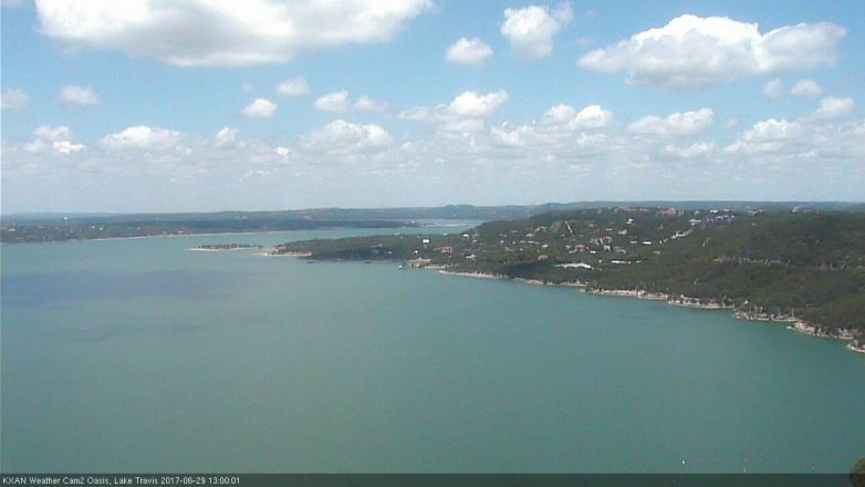 Lake Travis webcam, June 29, 2017 12:25 PM CT
