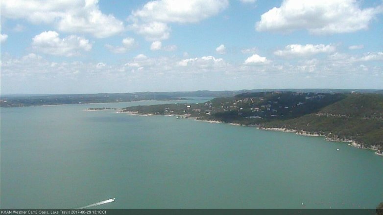 Lake Travis webcam, June 29, 2017 12:40 PM CT