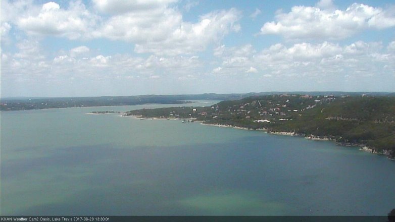 Lake Travis webcam, June 29, 2017 12:55 PM CT