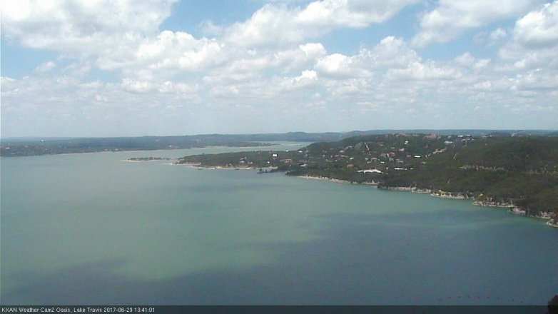 Lake Travis webcam, June 29, 2017 1:00 PM CT