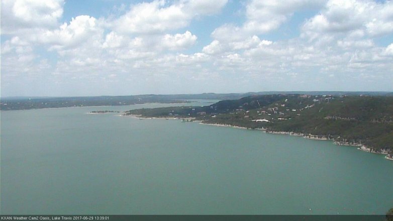 Lake Travis webcam, June 29, 2017 1:05 PM CT