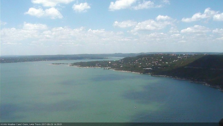 Lake Travis webcam, June 29, 2017 2:00 PM CT