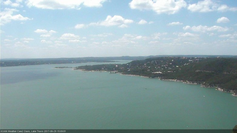 Lake Travis webcam, June 29, 2017 2:25 PM CT