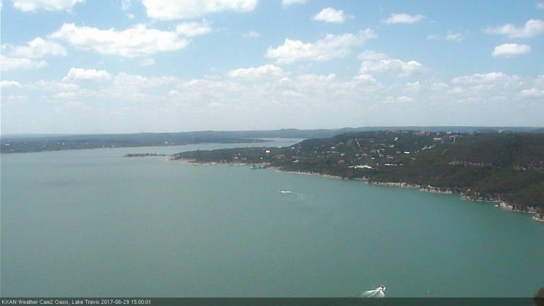 Lake Travis webcam, June 29, 2017 2:30 PM CT