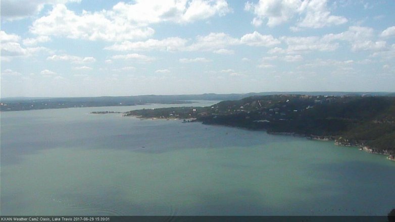 Lake Travis webcam, June 29, 2017 2:50 PM CT