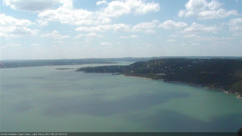 Lake Travis webcam, June 29, 2017 3:05 PM CT