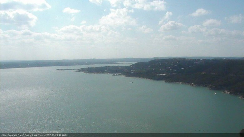 Lake Travis webcam, June 29, 2017 4:05 PM CT