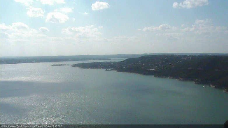 Lake Travis webcam, June 29, 2017 4:15 PM CT