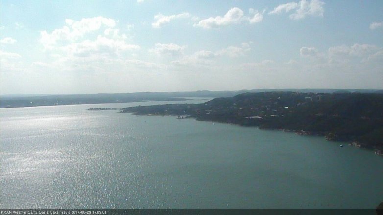 Lake Travis webcam, June 29, 2017 4:35 PM CT