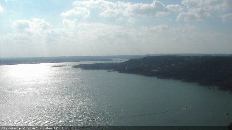 Lake Travis webcam, June 29, 2017 5:00 PM CT