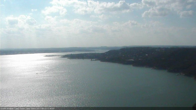 Lake Travis webcam, June 29, 2017 5:05 PM CT