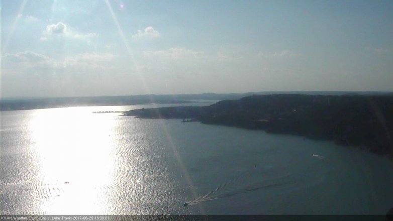 Lake Travis webcam, June 29, 2017 5:55 PM CT