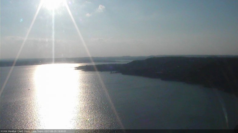 Lake Travis webcam, June 29, 2017 6:05 PM CT