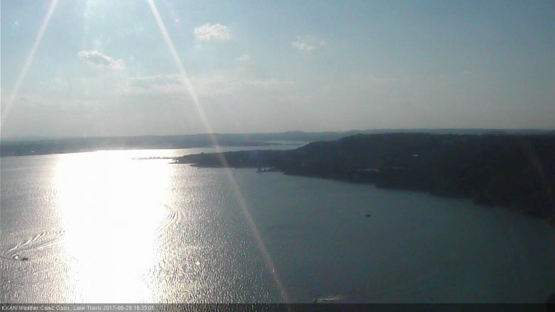 Lake Travis webcam, June 29, 2017 6:10 PM CT