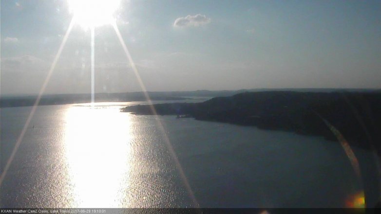 Lake Travis webcam, June 29, 2017 6:30 PM CT