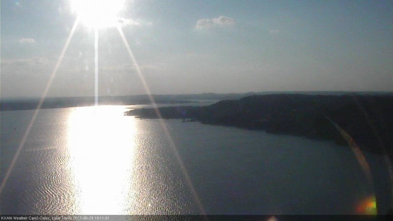 Lake Travis webcam, June 29, 2017 6:35 PM CT