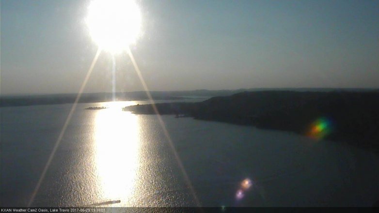 Lake Travis webcam, June 29, 2017 7:10 PM CT