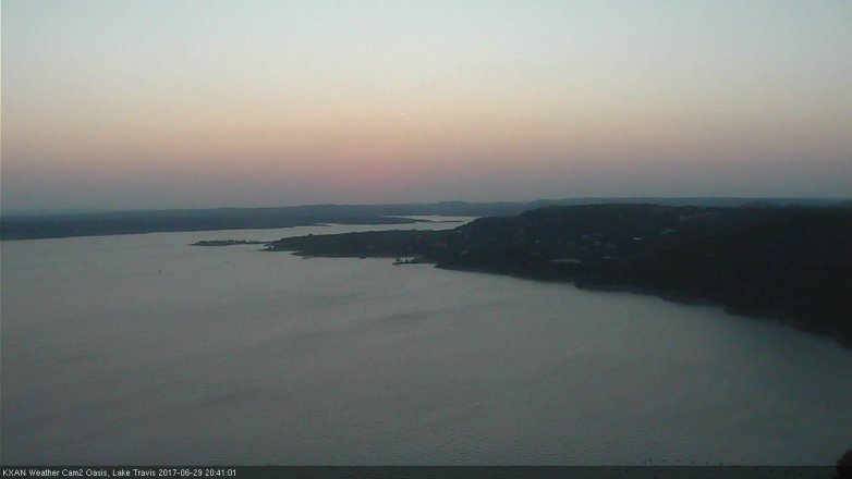 Lake Travis webcam, June 29, 2017 8:10 PM CT