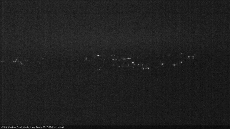 Lake Travis webcam, June 29, 2017 9:00 PM CT