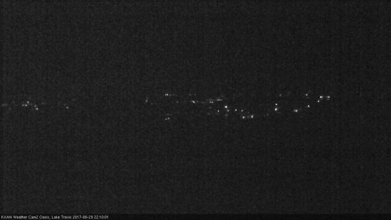 Lake Travis webcam, June 29, 2017 9:35 PM CT