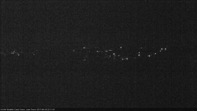 Lake Travis webcam, June 29, 2017 9:40 PM CT