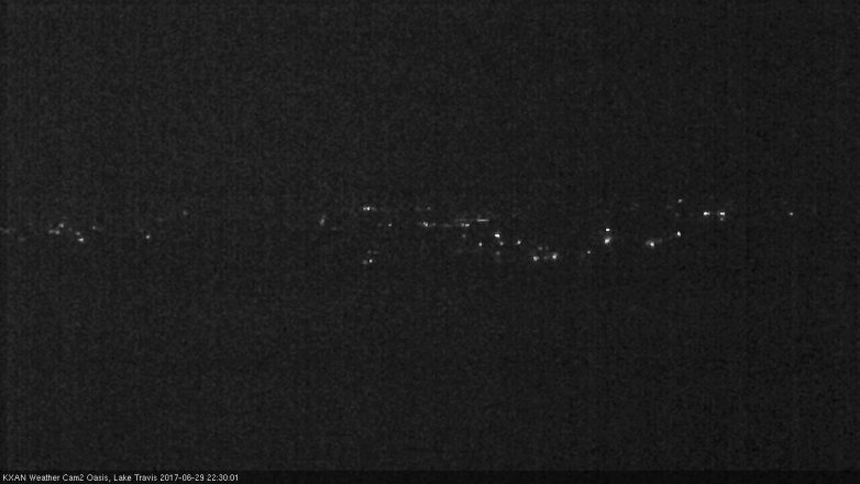 Lake Travis webcam, June 29, 2017 9:45 PM CT