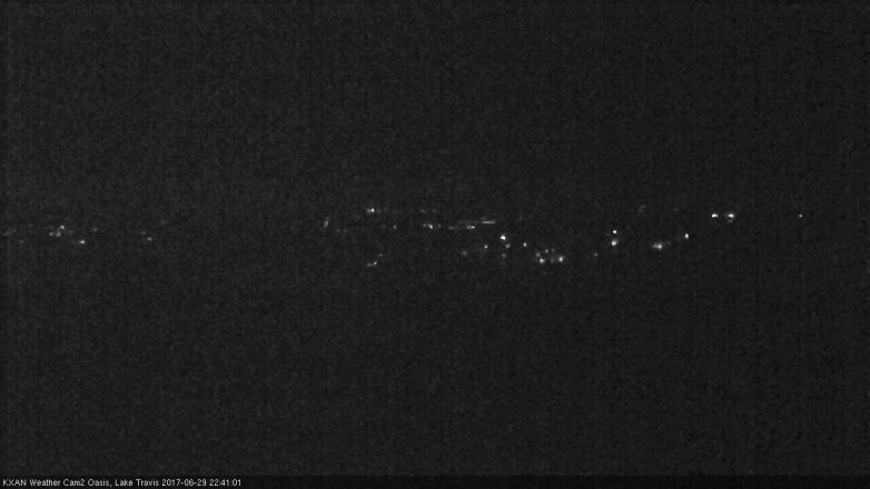 Lake Travis webcam, June 29, 2017 10:05 PM CT