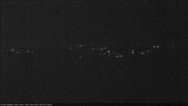 Lake Travis webcam, June 29, 2017 10:10 PM CT