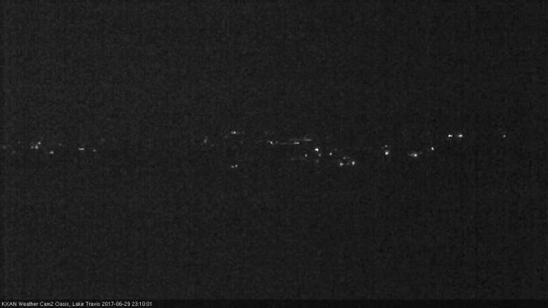 Lake Travis webcam, June 29, 2017 10:30 PM CT