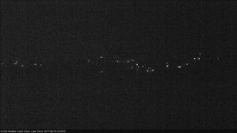 Lake Travis webcam, June 29, 2017 10:35 PM CT
