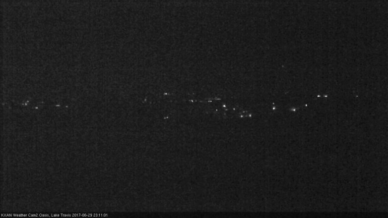 Lake Travis webcam, June 29, 2017 10:40 PM CT