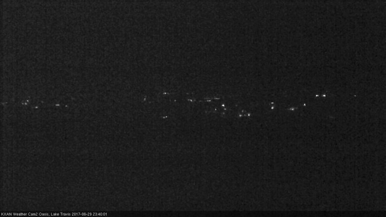 Lake Travis webcam, June 29, 2017 10:50 PM CT