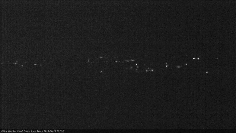Lake Travis webcam, June 29, 2017 10:55 PM CT