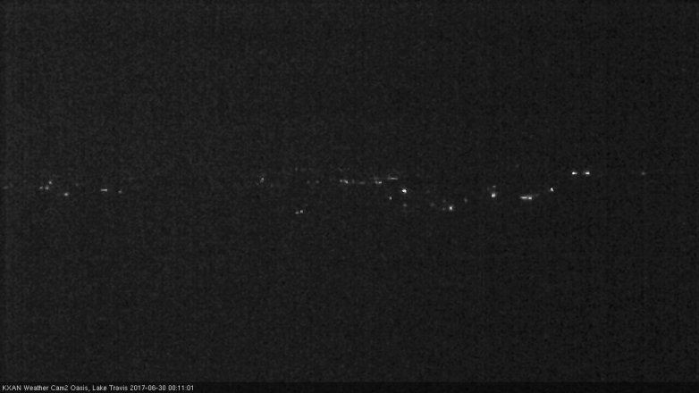 Lake Travis webcam, June 29, 2017 11:15 PM CT