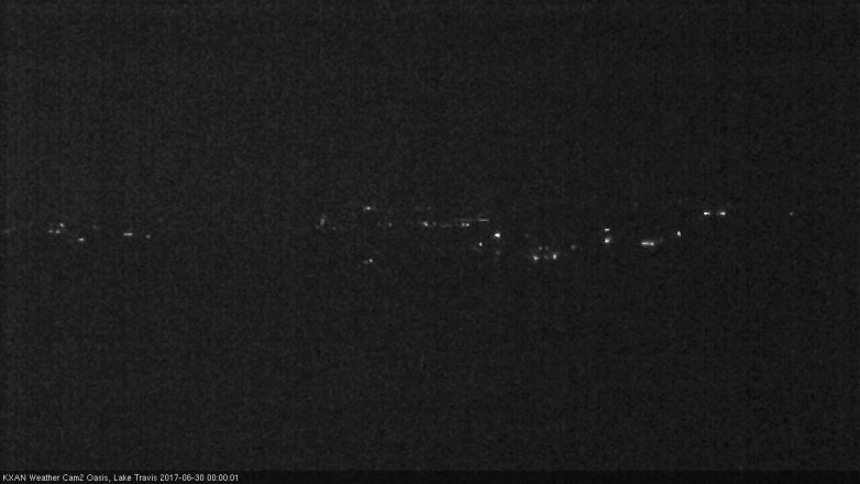 Lake Travis webcam, June 29, 2017 11:25 PM CT
