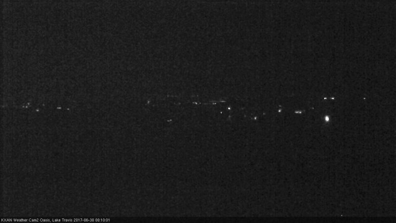 Lake Travis webcam, June 29, 2017 11:30 PM CT
