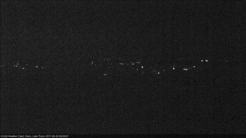 Lake Travis webcam, June 29, 2017 11:35 PM CT