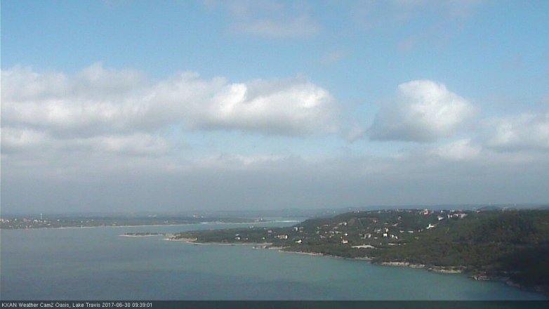 Lake Travis webcam, June 30, 2017 9:00 AM CT