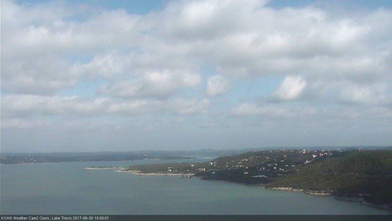 Lake Travis webcam, June 30, 2017 9:05 AM CT