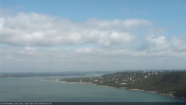 Lake Travis webcam, June 30, 2017 9:15 AM CT