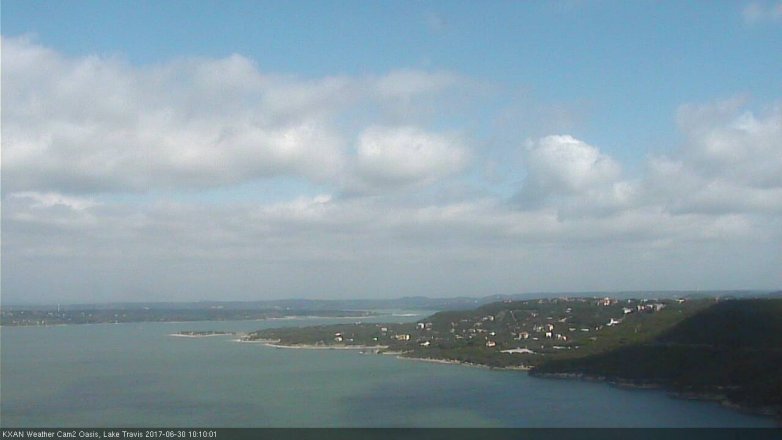 Lake Travis webcam, June 30, 2017 9:30 AM CT